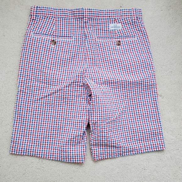 SOLD Vineyard Vines Boys Red, White And Blue Gingham Seersucker Shorts sz14 - Picture 15 of 16